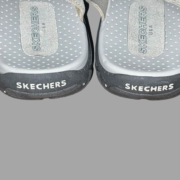 Sketchers Gray Buckle Flip Flop Sandals Size 8 - Picture 4 of 6